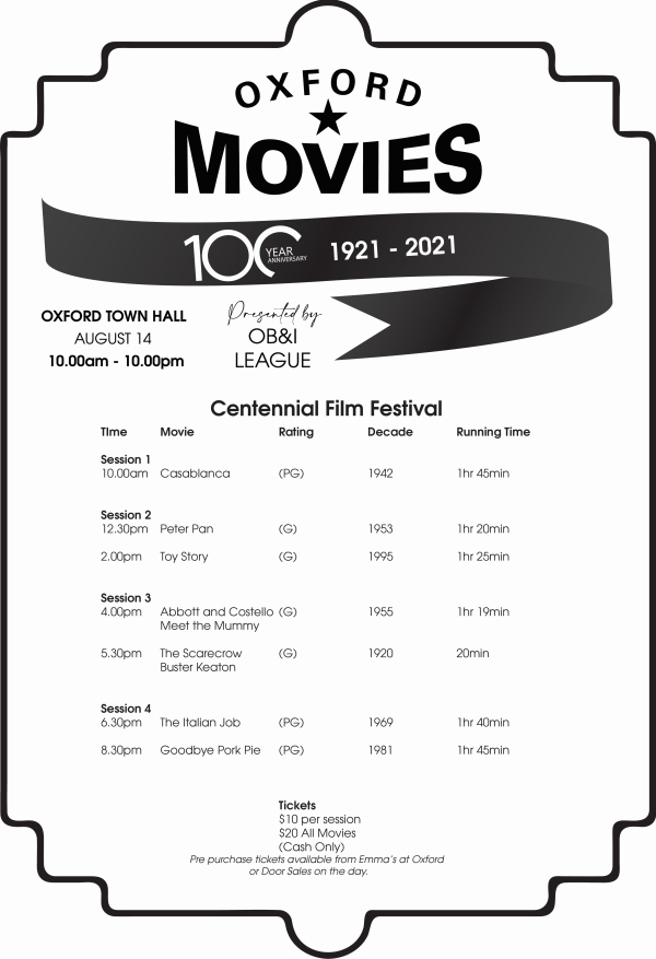 Oxford Movies Presented by the Oxford Benevolent and Improvement League